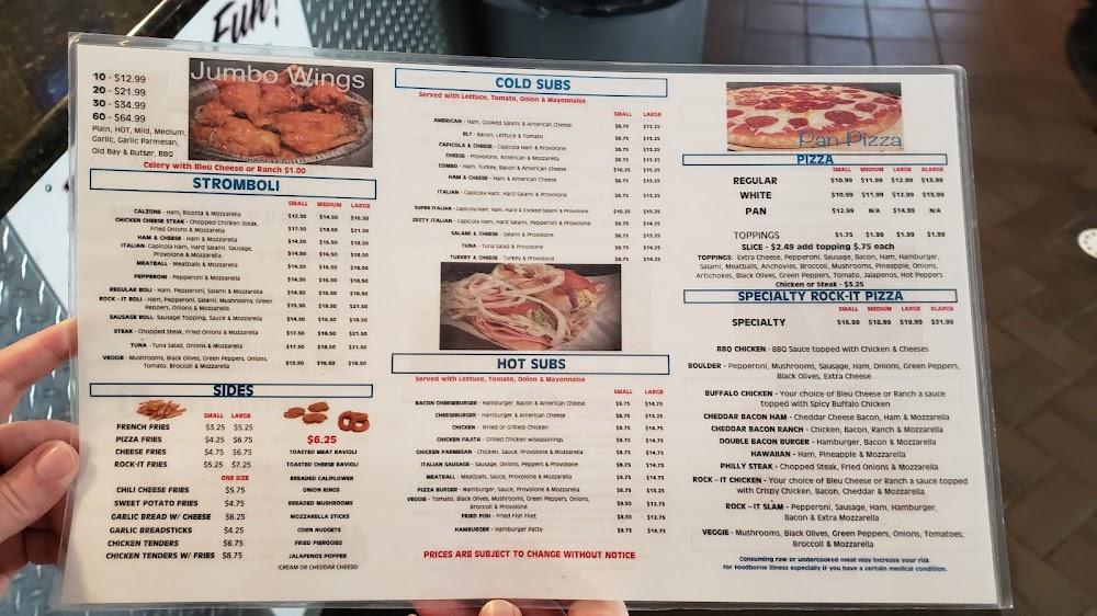 Rock-It Pizza & Subs Grilled Cheese With French Fries